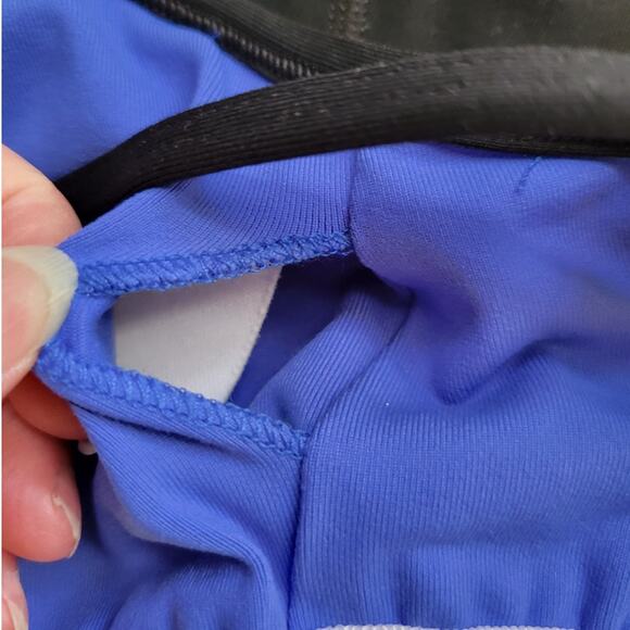 NWT Vipe Althletic Tank Top Built in Bra Blue & Black Color Blocked Yoga - S - Picture 9 of 9